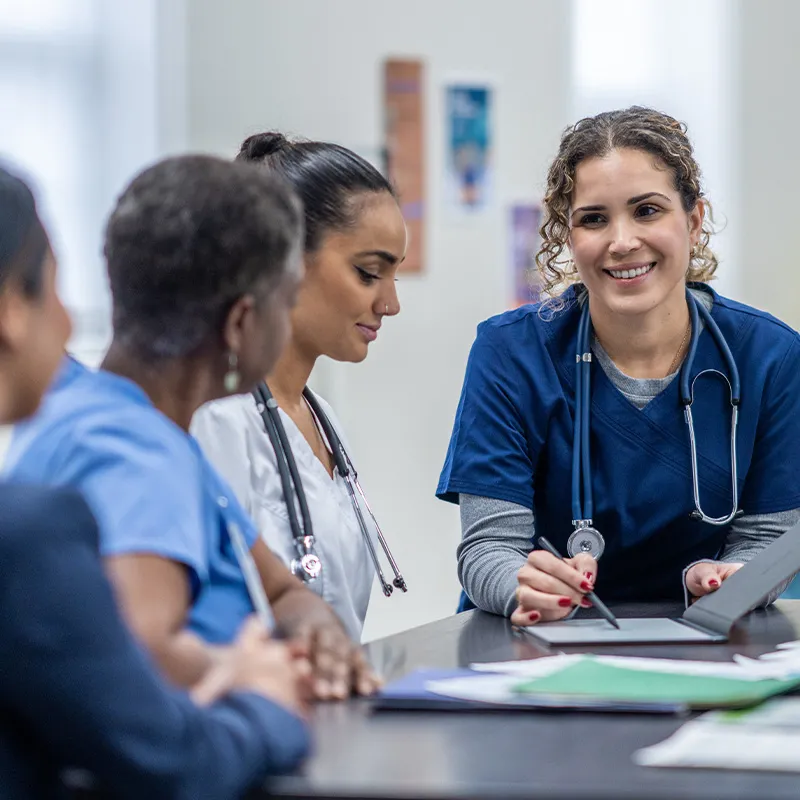 group of nurses in a room