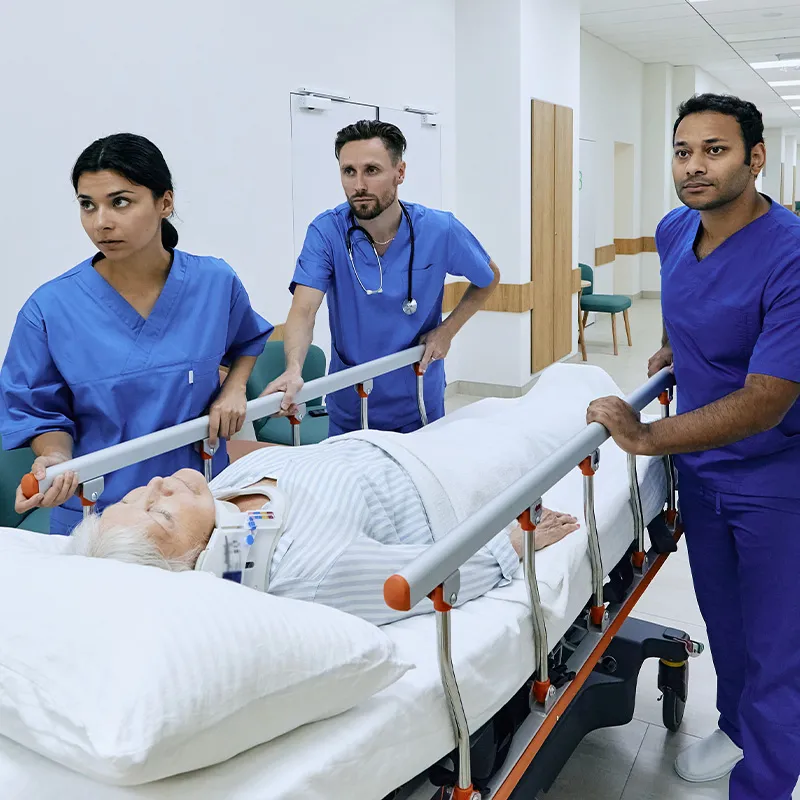 Emergency Nurses with Patient