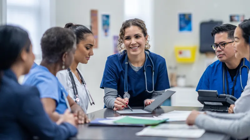 group of nurses in a room